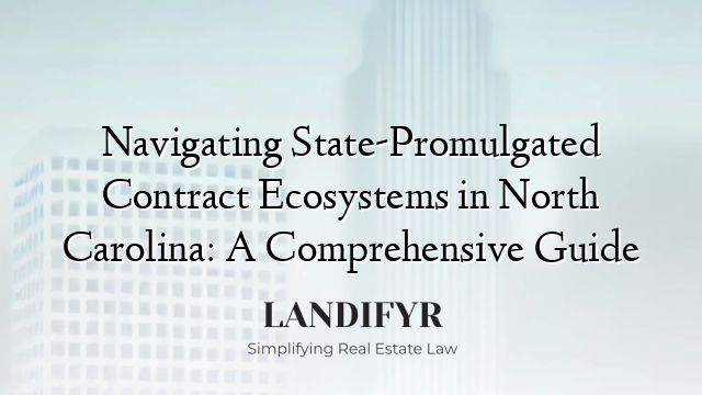 Navigating State-Promulgated Contract Ecosystems in North Carolina: A Comprehensive Guide
