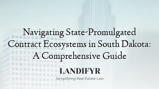 Navigating State-Promulgated Contract Ecosystems in South Dakota: A Comprehensive Guide