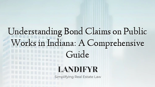 Understanding Bond Claims on Public Works in Indiana: A Comprehensive Guide