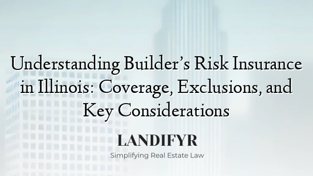 Understanding Builder’s Risk Insurance in Illinois: Coverage, Exclusions, and Key Considerations