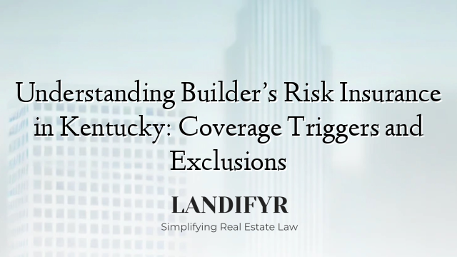 Understanding Builder’s Risk Insurance in Kentucky: Coverage Triggers and Exclusions