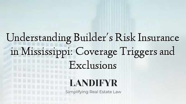 Understanding Builder's Risk Insurance in Mississippi: Coverage Triggers and Exclusions