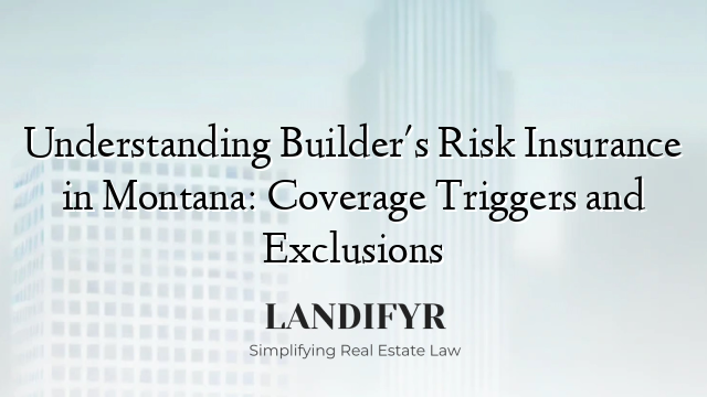 Understanding Builder's Risk Insurance in Montana: Coverage Triggers and Exclusions