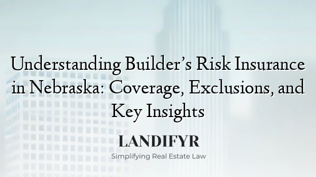 Understanding Builder’s Risk Insurance in Nebraska: Coverage, Exclusions, and Key Insights