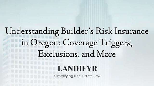 Understanding Builder’s Risk Insurance in Oregon: Coverage Triggers, Exclusions, and More