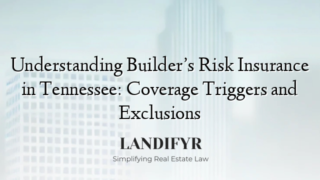 Understanding Builder’s Risk Insurance in Tennessee: Coverage Triggers and Exclusions