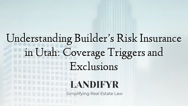 Understanding Builder’s Risk Insurance in Utah: Coverage Triggers and Exclusions