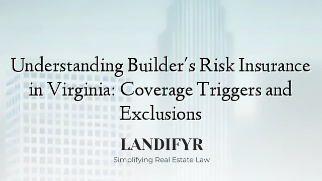 Understanding Builder's Risk Insurance in Virginia: Coverage Triggers and Exclusions