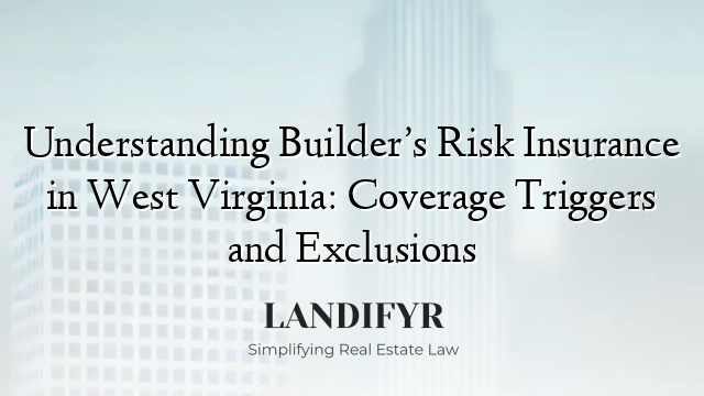 Understanding Builder’s Risk Insurance in West Virginia: Coverage Triggers and Exclusions