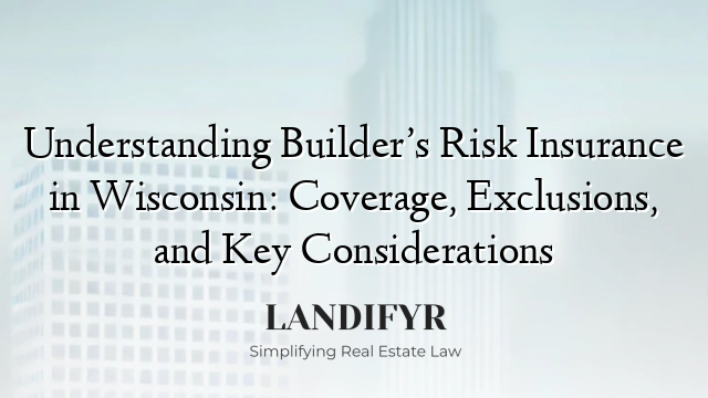 Understanding Builder’s Risk Insurance in Wisconsin: Coverage, Exclusions, and Key Considerations