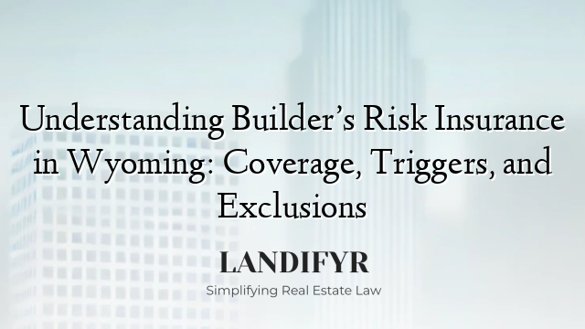 Understanding Builder’s Risk Insurance in Wyoming: Coverage, Triggers, and Exclusions