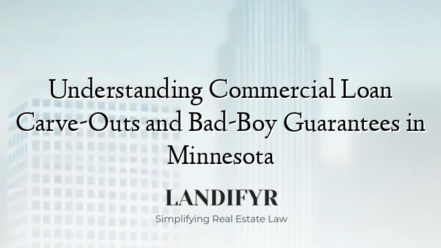 Understanding Commercial Loan Carve-Outs and Bad-Boy Guarantees in Minnesota