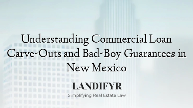 Understanding Commercial Loan Carve-Outs and Bad-Boy Guarantees in New Mexico