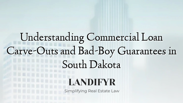 Understanding Commercial Loan Carve-Outs and Bad-Boy Guarantees in South Dakota