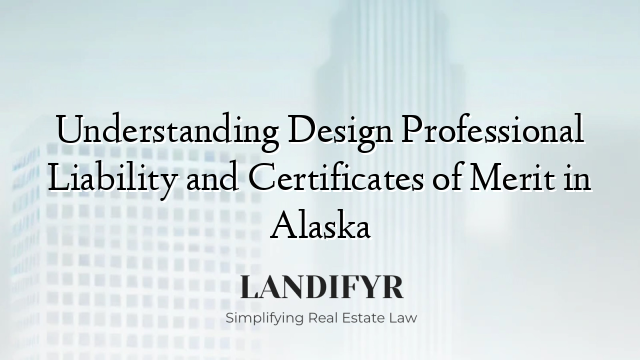 Understanding Design Professional Liability and Certificates of Merit in Alaska