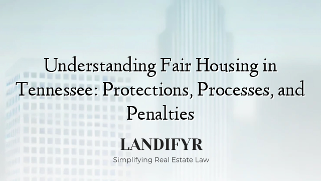 Understanding Fair Housing in Tennessee: Protections, Processes, and Penalties