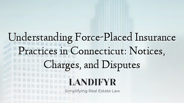 Understanding Force-Placed Insurance Practices in Connecticut: Notices, Charges, and Disputes