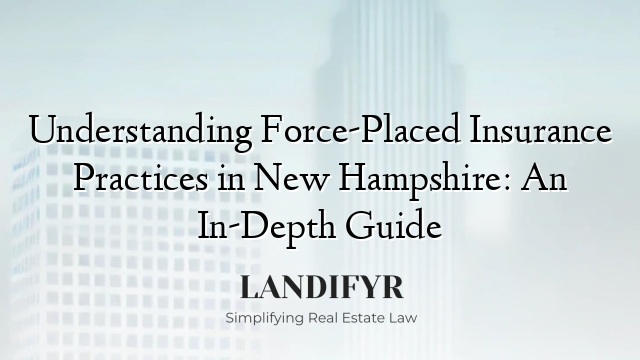 Understanding Force-Placed Insurance Practices in New Hampshire: An In-Depth Guide