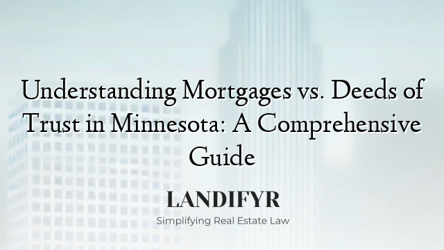 Understanding Mortgages vs. Deeds of Trust in Minnesota: A Comprehensive Guide