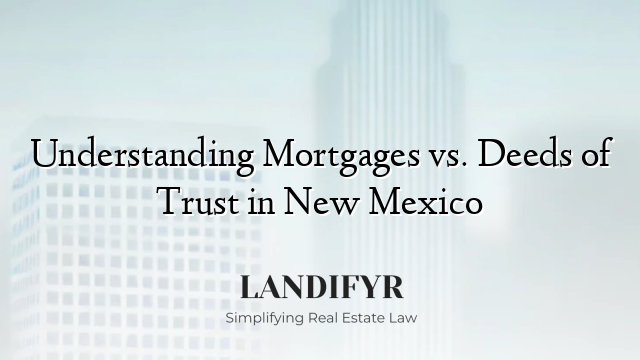 Understanding Mortgages vs. Deeds of Trust in New Mexico
