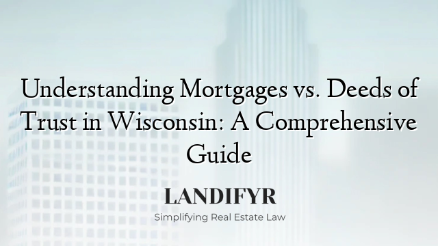 Understanding Mortgages vs. Deeds of Trust in Wisconsin: A Comprehensive Guide