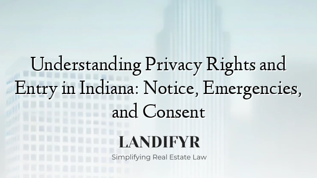 Understanding Privacy Rights and Entry in Indiana: Notice, Emergencies, and Consent