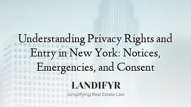 Understanding Privacy Rights and Entry in New York: Notices, Emergencies, and Consent