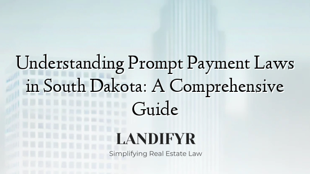 Understanding Prompt Payment Laws in South Dakota: A Comprehensive Guide