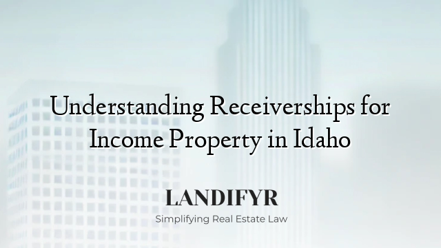 Understanding Receiverships for Income Property in Idaho