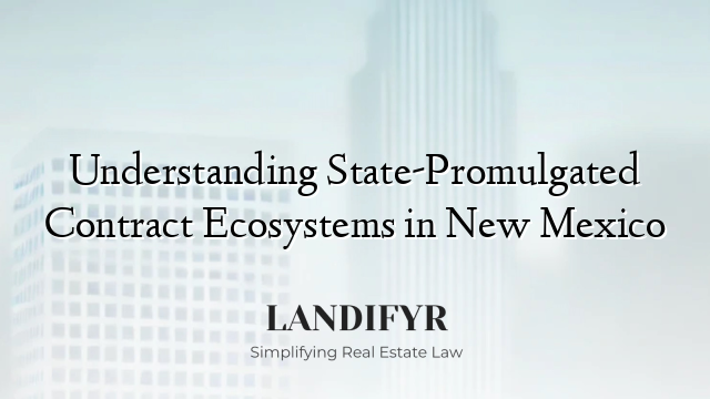 Understanding State-Promulgated Contract Ecosystems in New Mexico