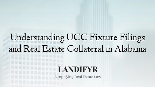 Understanding UCC Fixture Filings and Real Estate Collateral in Alabama
