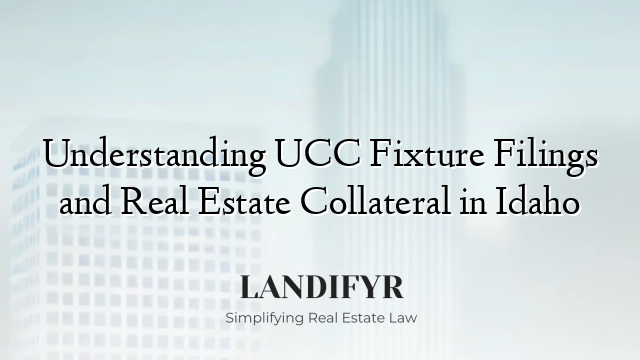 Understanding UCC Fixture Filings and Real Estate Collateral in Idaho