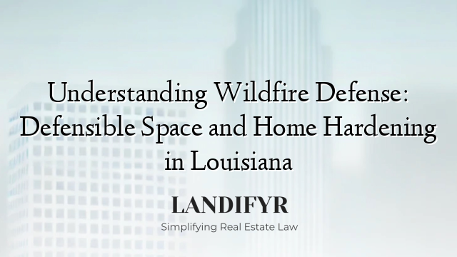 Understanding Wildfire Defense: Defensible Space and Home Hardening in Louisiana