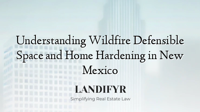 Understanding Wildfire Defensible Space and Home Hardening in New Mexico