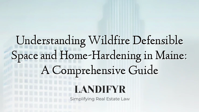 Understanding Wildfire Defensible Space and Home-Hardening in Maine: A Comprehensive Guide