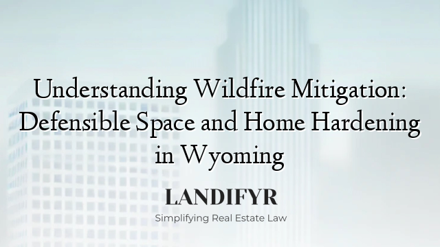 Understanding Wildfire Mitigation: Defensible Space and Home Hardening in Wyoming