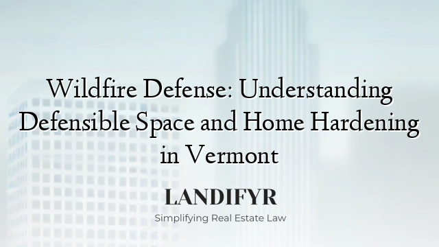 Wildfire Defense: Understanding Defensible Space and Home Hardening in Vermont