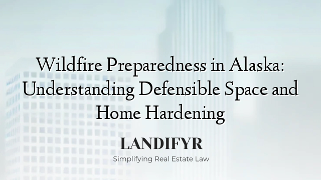 Wildfire Preparedness in Alaska: Understanding Defensible Space and Home Hardening