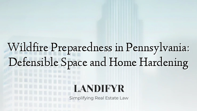 Wildfire Preparedness in Pennsylvania: Defensible Space and Home Hardening