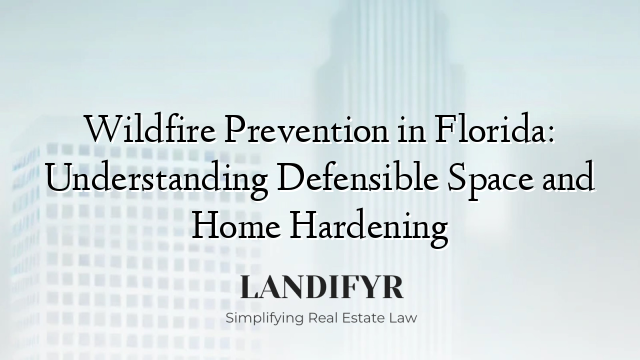 Wildfire Prevention in Florida: Understanding Defensible Space and Home Hardening