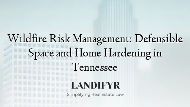 Wildfire Risk Management: Defensible Space and Home Hardening in Tennessee