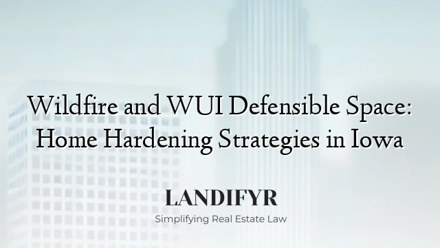 Wildfire and WUI Defensible Space: Home Hardening Strategies in Iowa