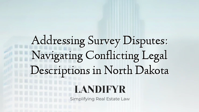 Addressing Survey Disputes: Navigating Conflicting Legal Descriptions in North Dakota