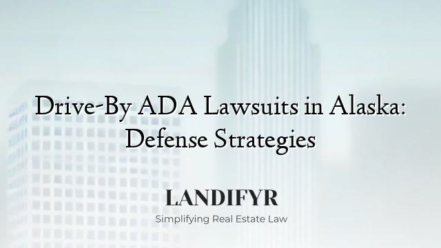 Drive-By ADA Lawsuits in Alaska: Defense Strategies