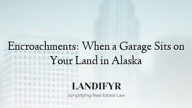 Encroachments: When a Garage Sits on Your Land in Alaska