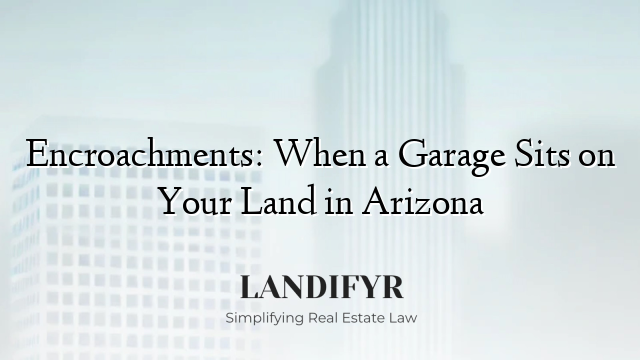 Encroachments: When a Garage Sits on Your Land in Arizona