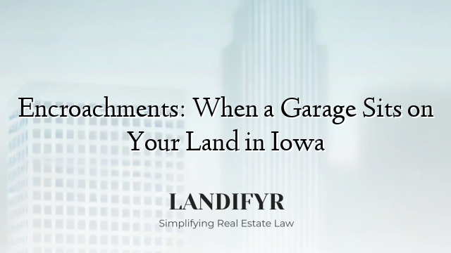 Encroachments: When a Garage Sits on Your Land in Iowa