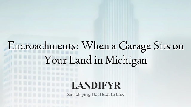 Encroachments: When a Garage Sits on Your Land in Michigan