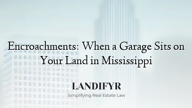 Encroachments: When a Garage Sits on Your Land in Mississippi