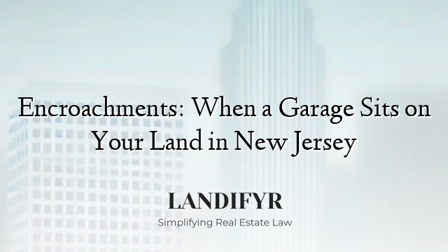 Encroachments: When a Garage Sits on Your Land in New Jersey